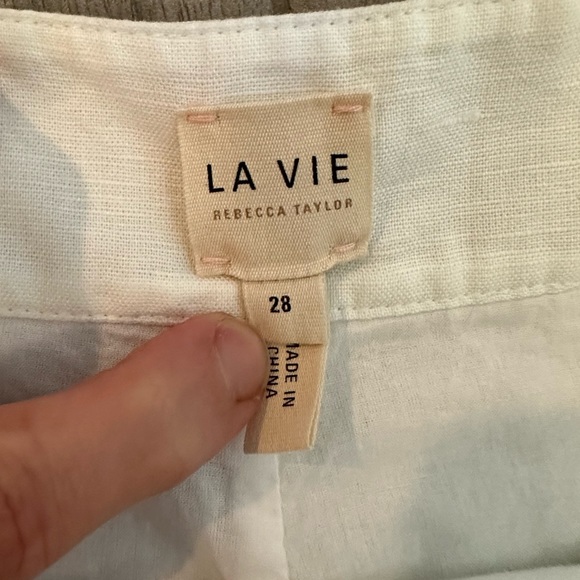 NWT Rebecca Taylor Designer La Vie White Eyelit Shorts - Nordstrom - size 28/6 - Picture 12 of 14